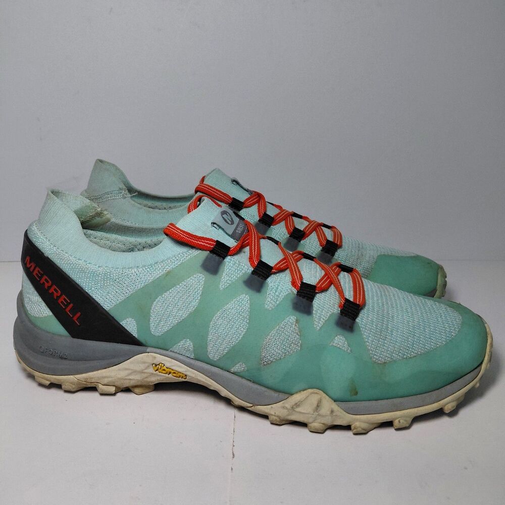 Merrell Womens Size 7 Hiking Shoes Siren 3 Knit Hiking Trail Sneakers Blue